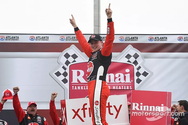 Race Winner Christopher Bell, Joe Gibbs Racing, Toyota Supra Rheem