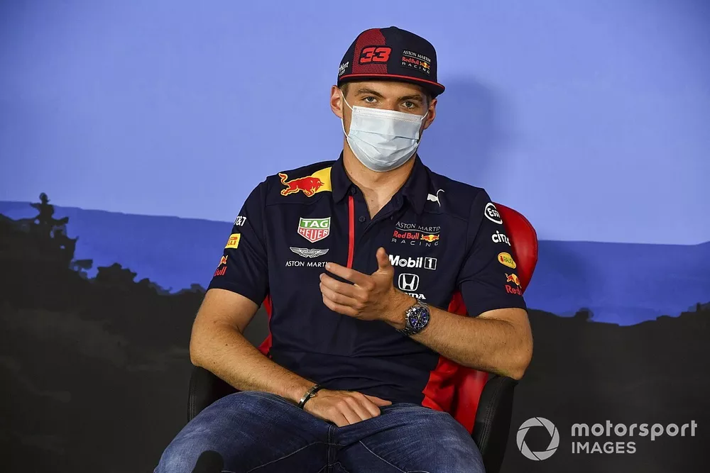 Max Verstappen, Red Bull Racing, en conf&eacute;rence de presse
