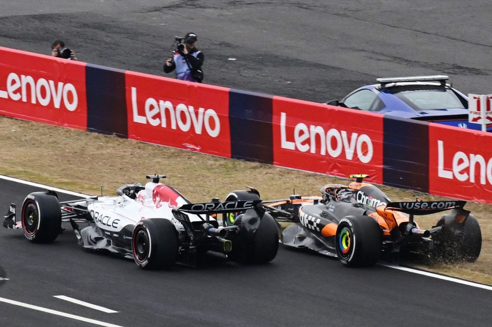 Lando Norris, McLaren, Max Verstappen, Red Bull Racing