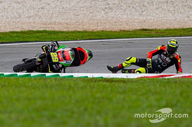 Ca&iacute;da de Andrea Iannone, Aprilia Racing Team Gresini