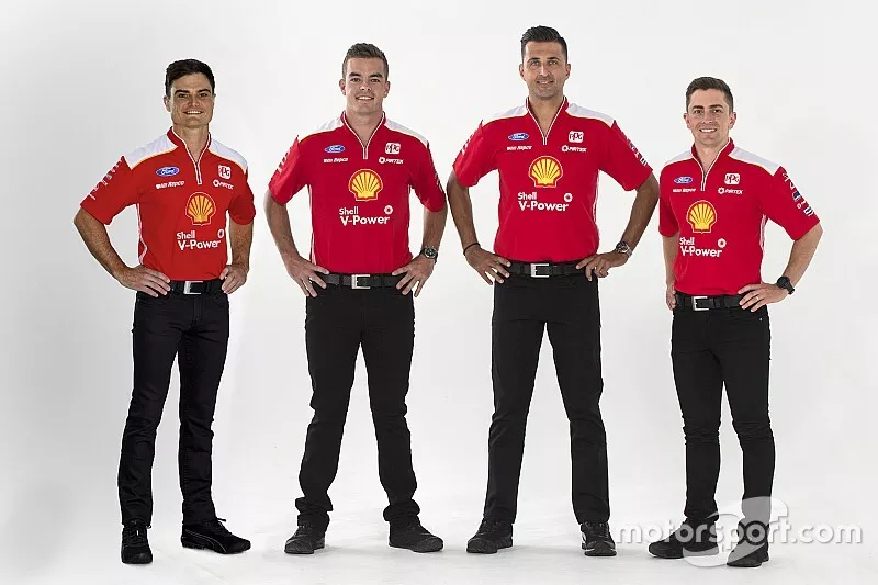 Tim Slade, Scott McLaughlin, Fabian Coulthard, Tony D&rsquo;Alberto, DJR Team Penske