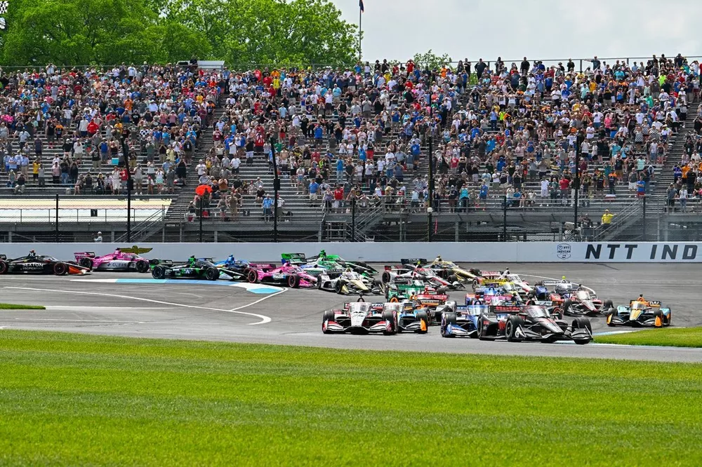Christian Lundgaard, Rahal Letterman Lanigan Racing Honda, al inicio de la carrera