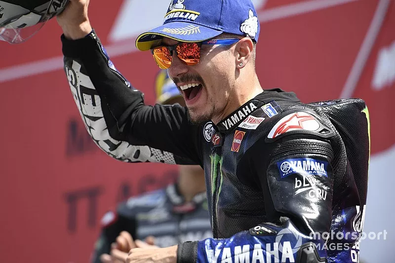 Podium: race winner Maverick Vinales, Yamaha Factory Racing