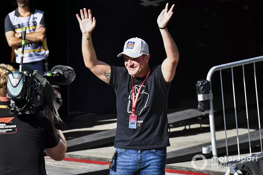Rubens Barrichello in Parc Ferme 