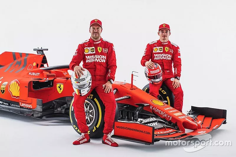 Charles Leclerc, Ferrari, Sebastian Vettel, Ferrari with the Ferrari SF90