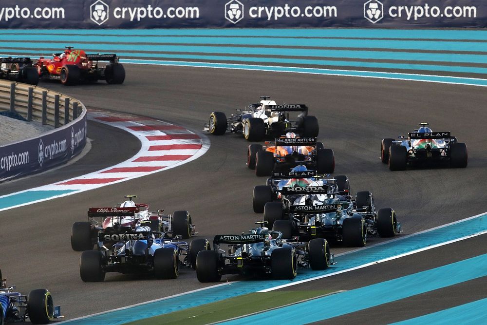 Charles Leclerc, Ferrari SF21, Yuki Tsunoda, AlphaTauri AT02, Daniel Ricciardo, McLaren MCL35M, Esteban Ocon, Alpine A521, Fernando Alonso, Alpine A521