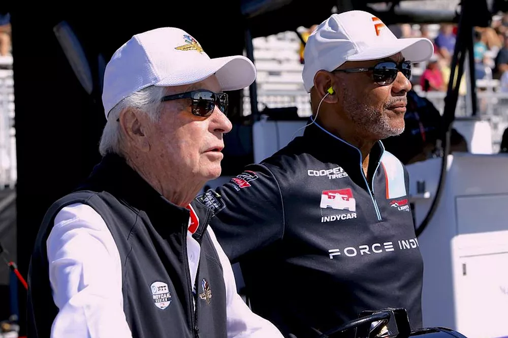 Roger Penske,  Owner Team Penkse, Rod Reid of NXG