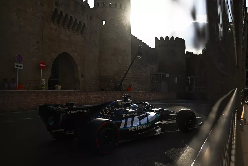 George Russell Claims Dominant Pole in Baku as Championship Leader Antonelli Crashes
