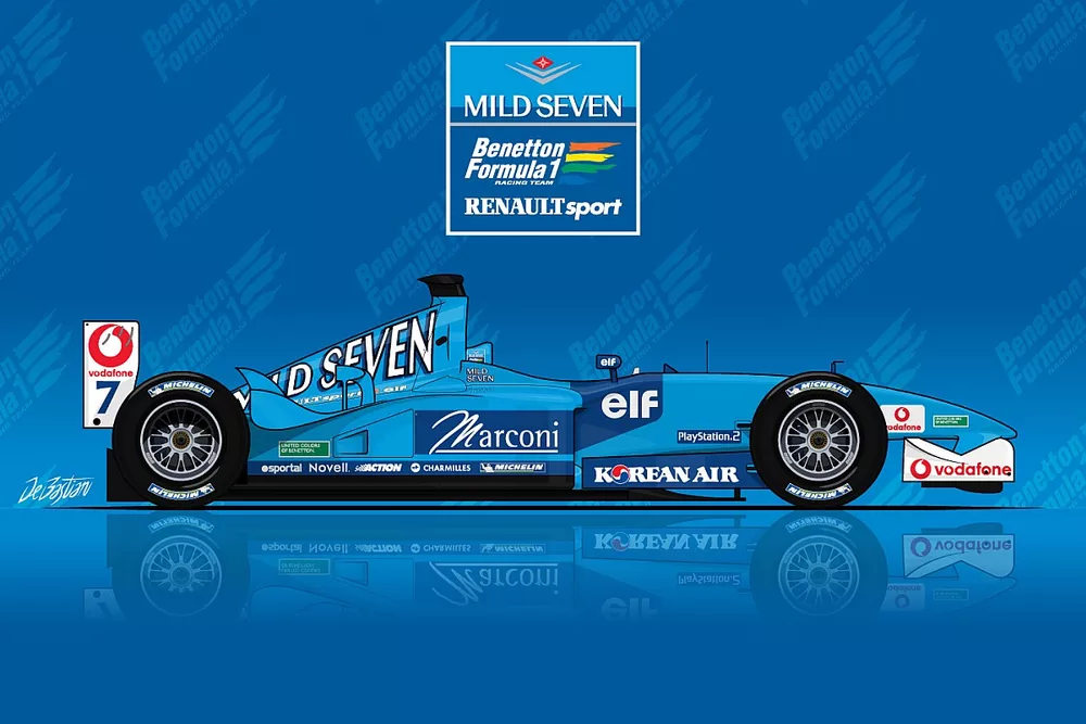 Illustration de la Benetton B201