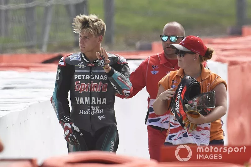 Accident de Fabio Quartararo, Petronas Yamaha SRT