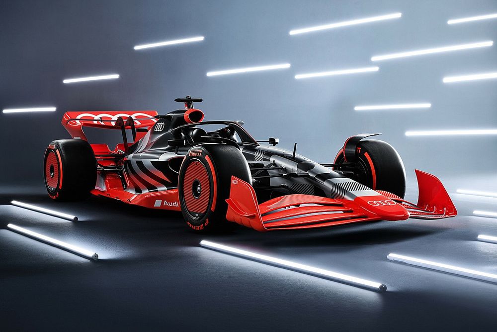 Showcar with Audi F1 launch livery