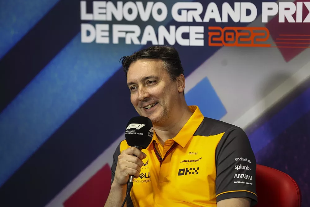 James Key, director técnico de McLaren, en la conferencia de prensa de los directores de equipo