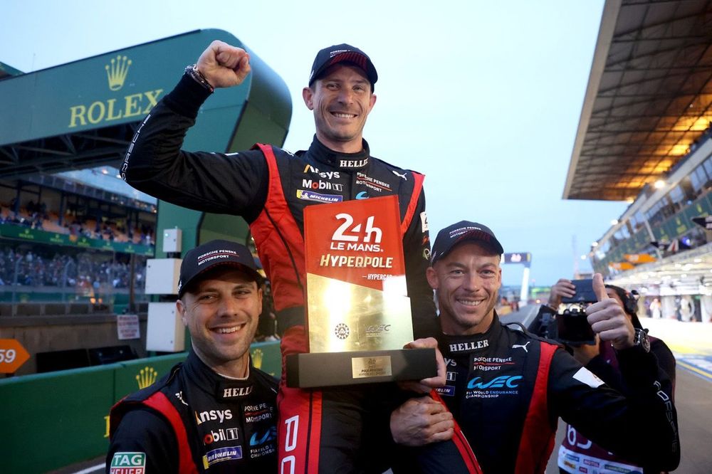Ganadores de la poe #6 Porsche Penske Motorsport Porsche 963: Kevin Estre, Andre Lotterer, Laurens Vanthoor