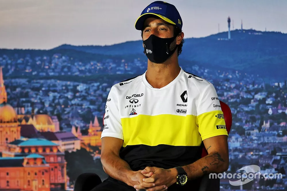 Daniel Ricciardo, Renault F1 in de persconferentie