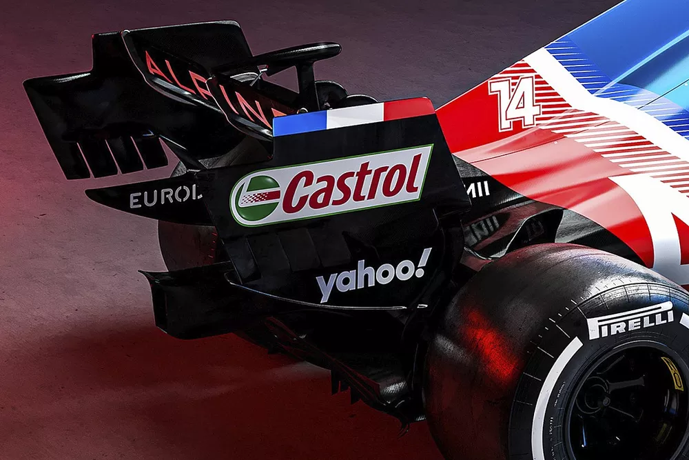 Alpine A521 rear wing detail 