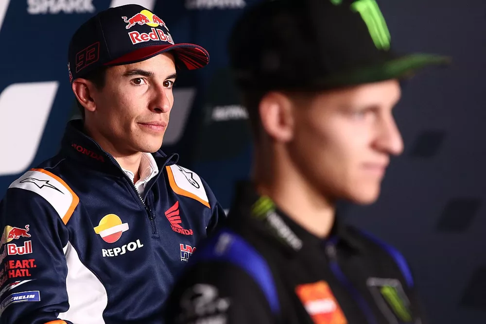 Marc Marquez, Repsol Honda Team, Fabio Quartararo, Yamaha Factory Racing