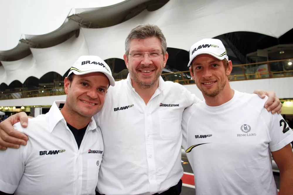 Rubens Barrichello, Brawn GP, Jenson Button, Brawn GP, Ross Brawn, Brawn GP Team Principal