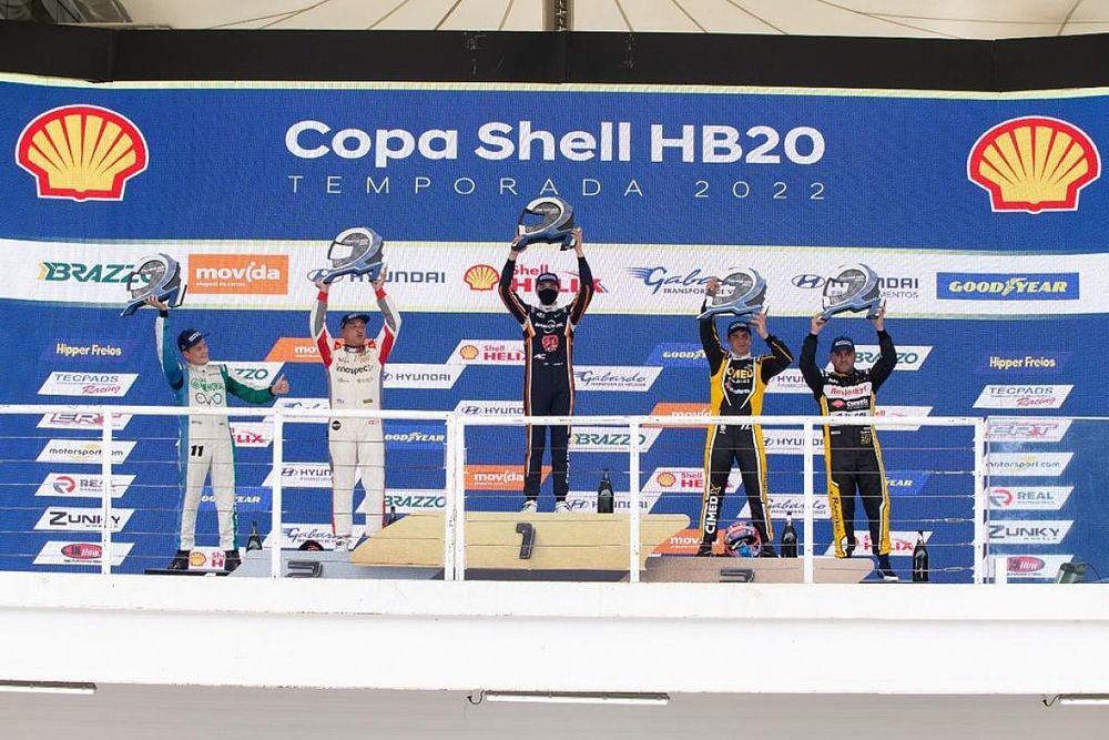 Pódio da corrida 2 Pro da Copa Shell HB20