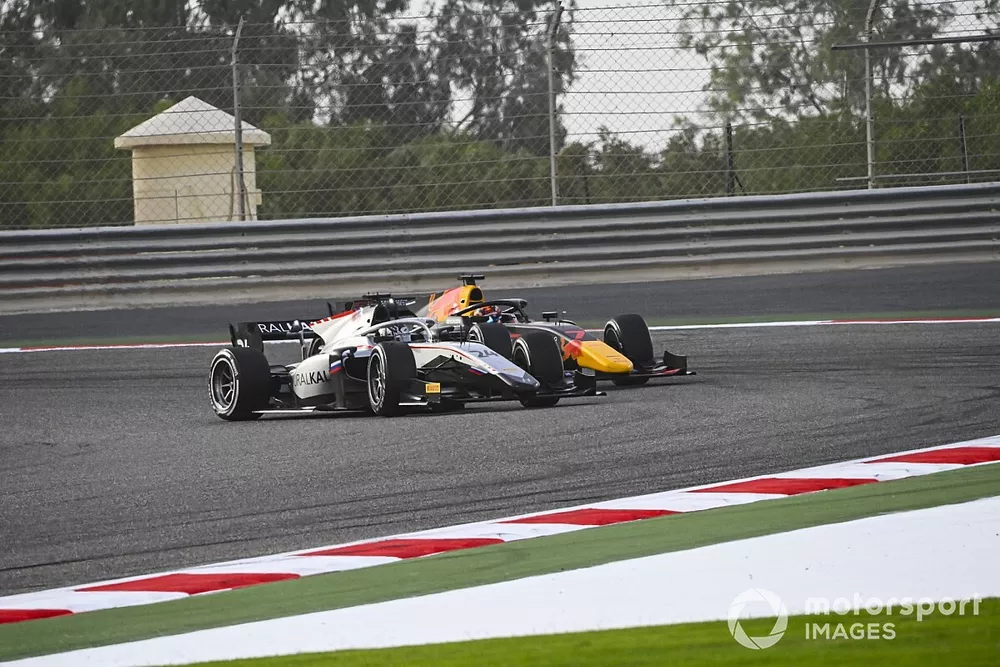 Nikita Mazepin, Hitech Grand Prix and Yuki Tsunoda, Carlin 