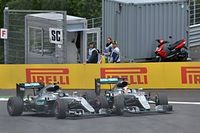 Cuando Mercedes toc&oacute; la cartera de Rosberg y Hamilton para evitar accidentes