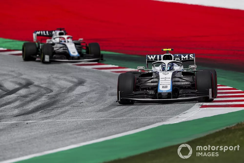 Nicholas Latifi, Williams FW43, George Russell, Williams FW43