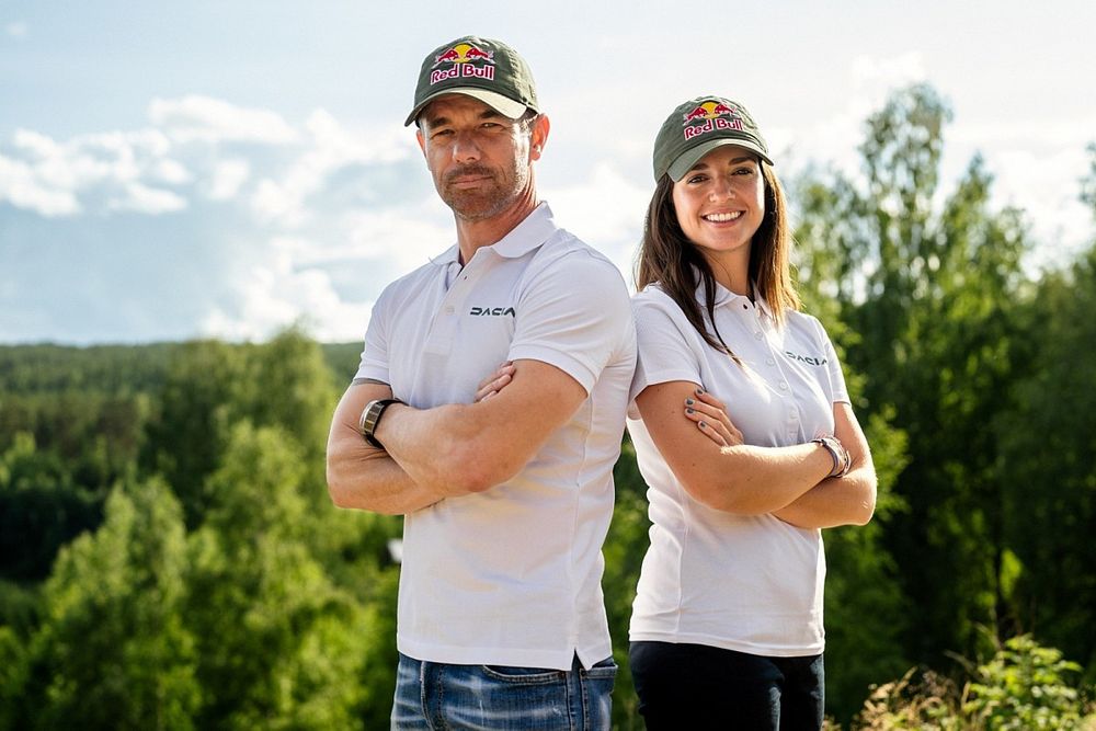 Sebastien Loeb y Cristina Gutiérrez