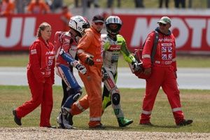 Morbidelli luchó por el podio con Márquez con una fractura en el pie