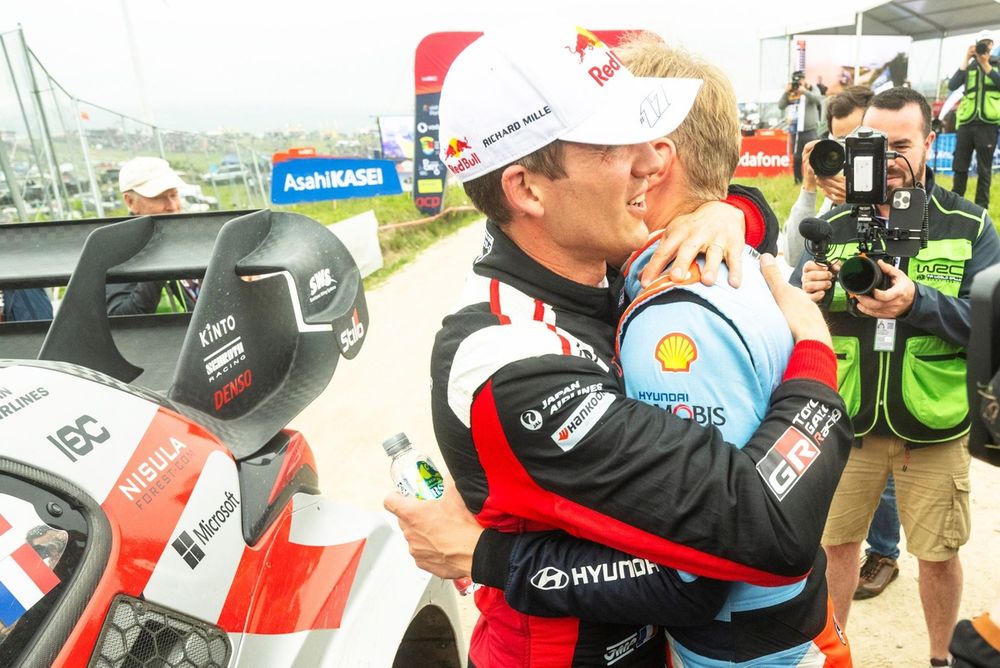 S&eacute;bastien Ogier, Vincent Landais, Toyota Gazoo Racing WRT Toyota GR Yaris Rally1, Ott T&auml;nak, Hyundai World Rally Team