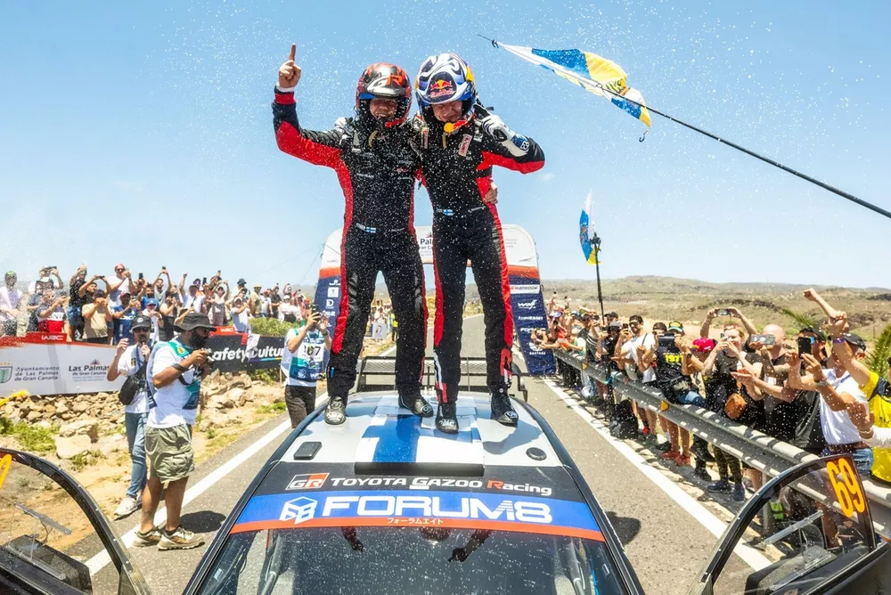 Winner Kalle Rovanper&auml;, Jonne Halttunen, Toyota Gazoo Racing WRT Toyota GR Yaris Rally1