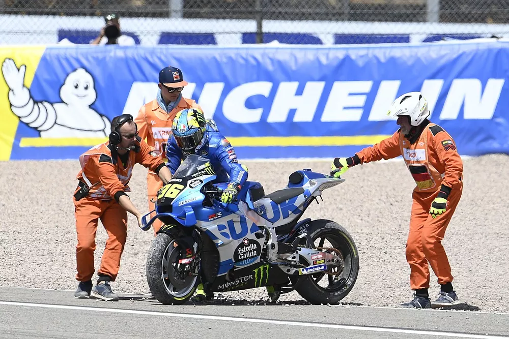 Joan Mir, Team Suzuki MotoGP apr&egrave;s sa chute