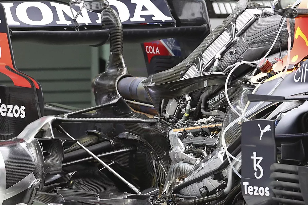 Red Bull Racing RB16B, dettaglio del motore