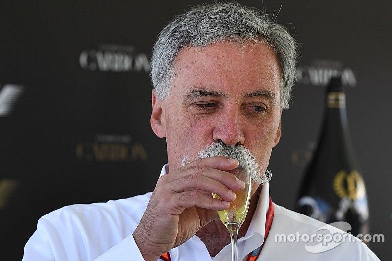 Chase Carey, Chief Executive Officer and Executive Chairman of the Formula One Group at a Carbon Champagne Media Reception