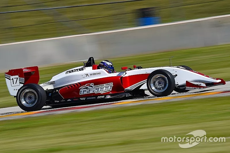 Joel Miller testing the new Tatuus USF-17