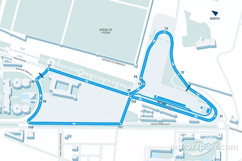 Marrakesh ePrix layout