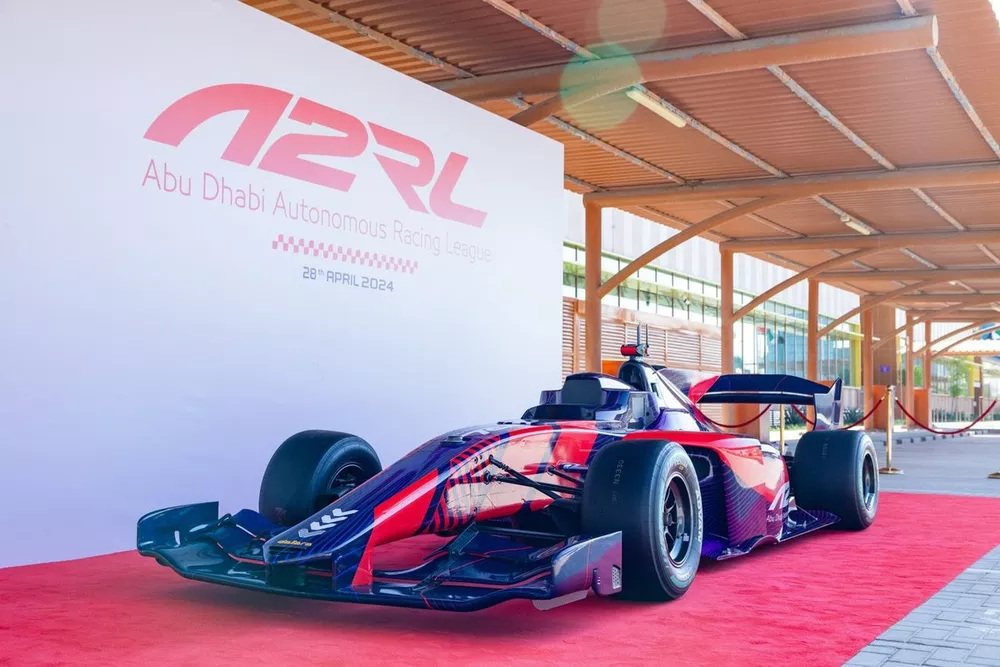 A2RL car on display