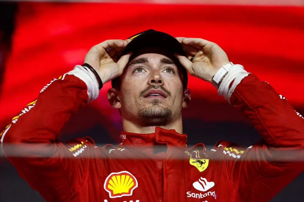 Podio: tercer lugar Charles Leclerc, Scuderia Ferrari