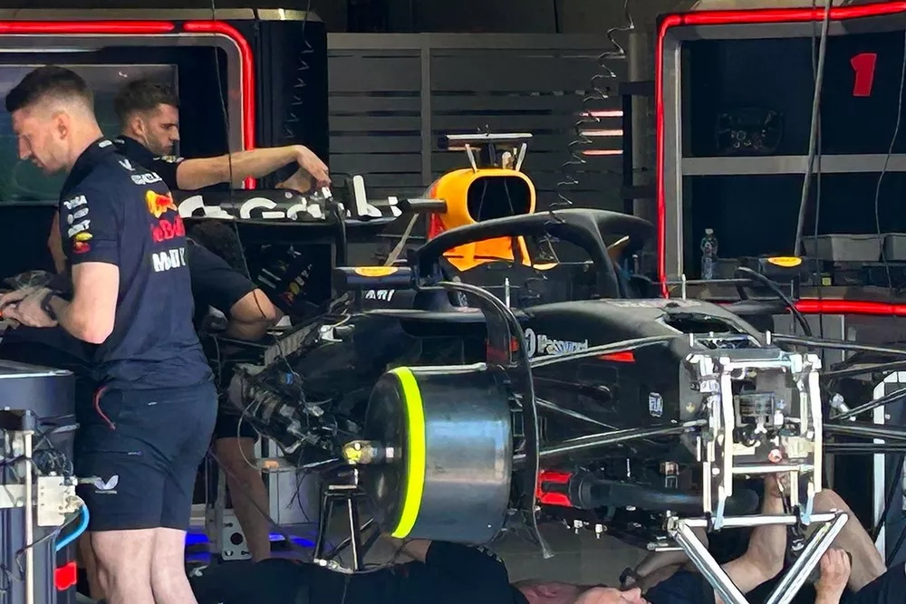 Dettaglio della Red Bull Racing