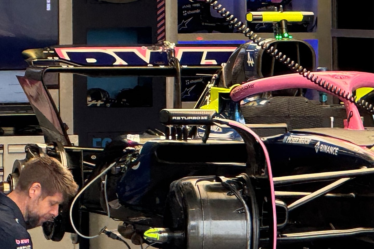 F1 | Alpine coraggiosa: prova l'ala scarica di Monza, ma non funziona