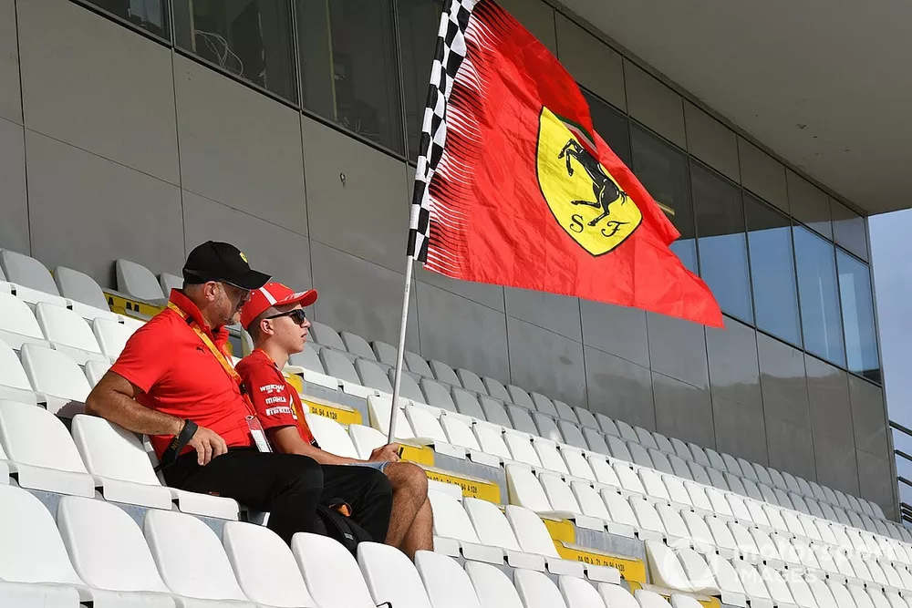 Fan della Ferrari al GP d'Italia