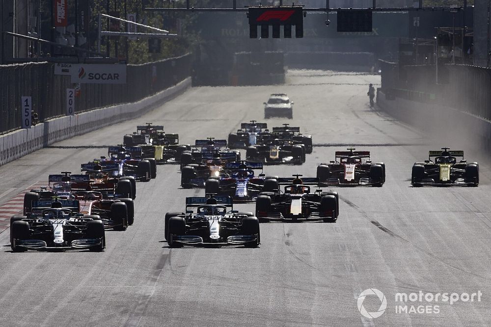 Valtteri Bottas, Mercedes AMG W10, Lewis Hamilton, Mercedes AMG F1 W10, Sebastian Vettel, Ferrari SF90, Sergio Perez, Racing Point RP19, Max Verstappen, Red Bull Racing RB15