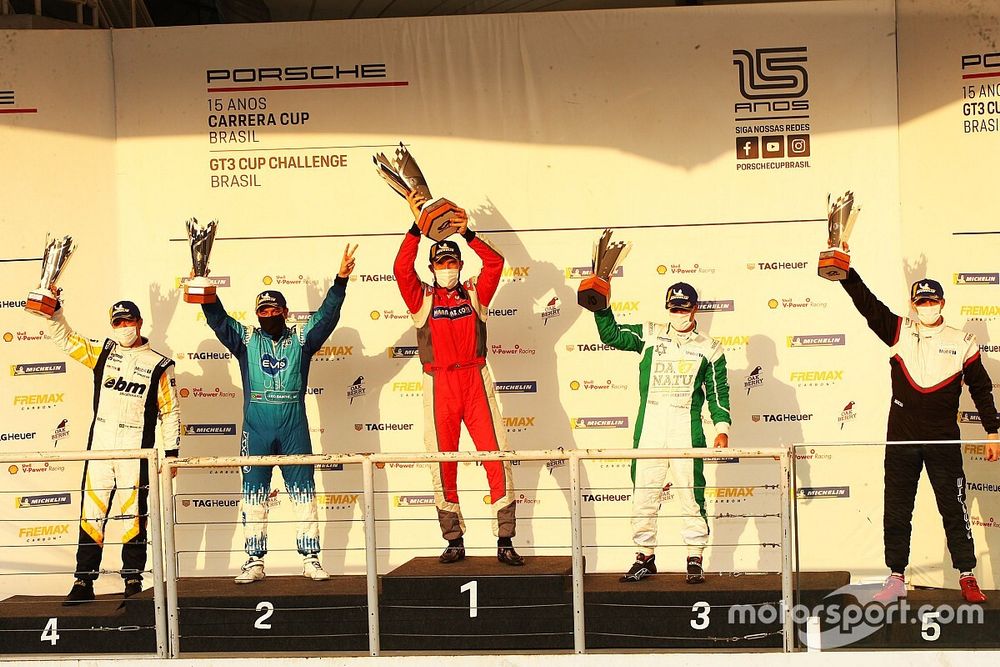 P&oacute;dio da GT3 Cup