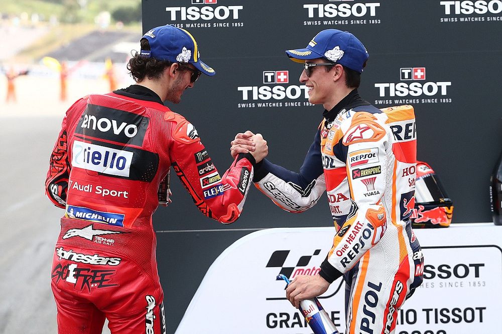 Francesco Bagnaia, Equipo Ducati Marc Márquez, Equipo Repsol Honda 