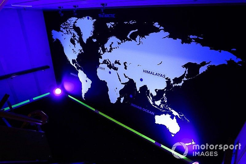 Mapa mundial de las carreras Extreme E propuestas