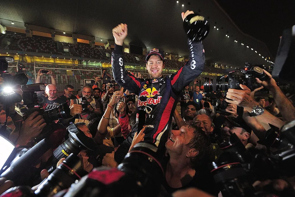 Campe&oacute;n del mundo Sebastian Vettel, Red Bull Racing