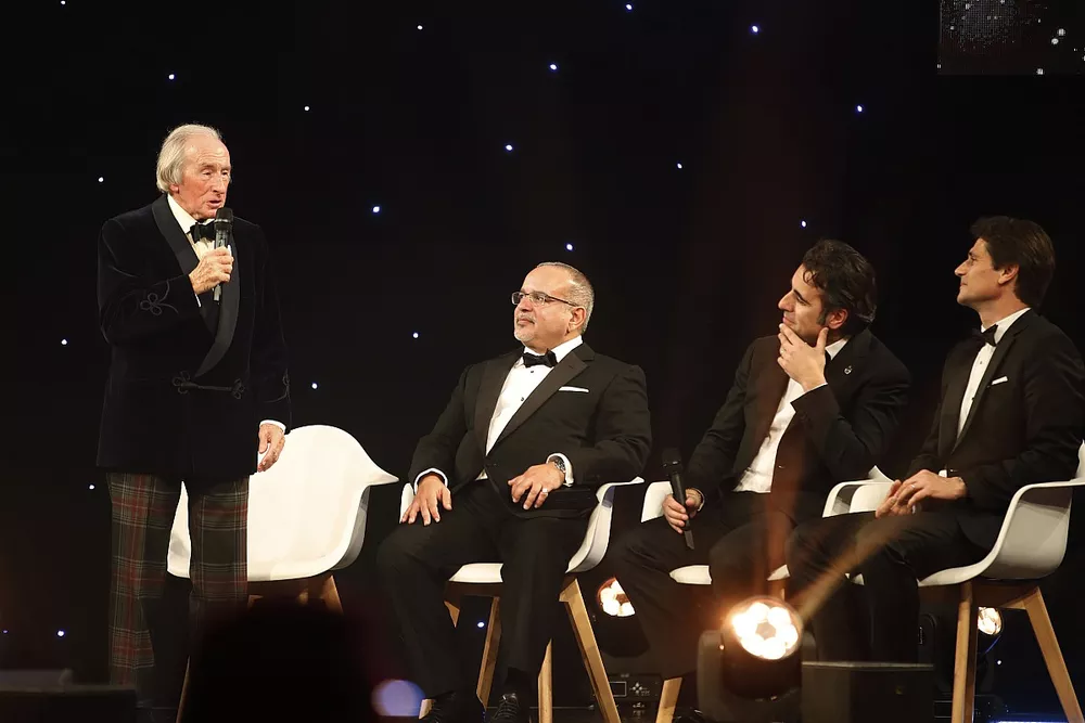 Sir Jackie Stewart OBE on stage