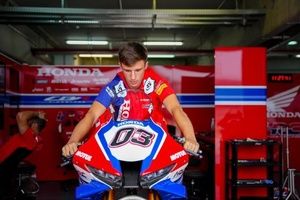 Sergio Garc&iacute;a Dols explica c&oacute;mo le fue el test con la Honda de WSBK