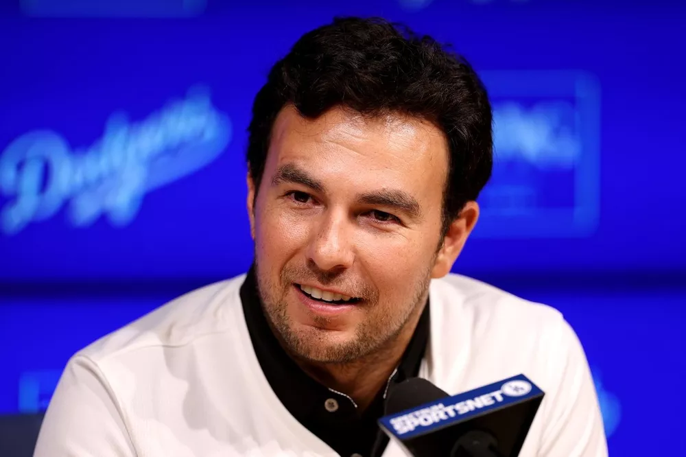 Sergio Perez at the Los Angeles Dodgers
