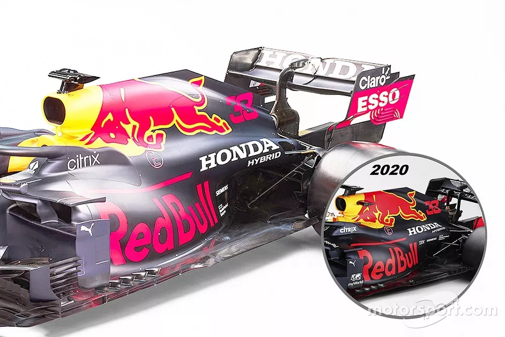 F1新車”雑感”解説：レッドブルRB16B。60％が昨年型と同じ……でもリヤ