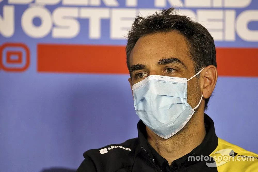 Cyril Abiteboul, directeur g&eacute;n&eacute;ral, Renault F1 Team, en conf&eacute;rence de presse