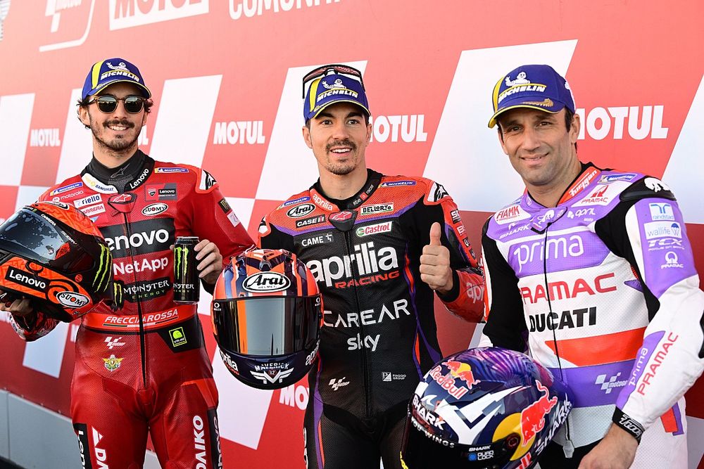 Francesco Bagnaia, Ducati Team, Maverick Vinales, Aprilia Racing Team, Johann Zarco, Pramac Racing